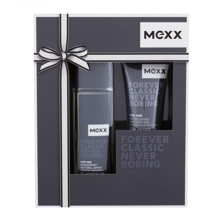 Mexx Forever Classic Never Boring Подаръчен комплект дезодорант 75 ml + душ гел 50 ml