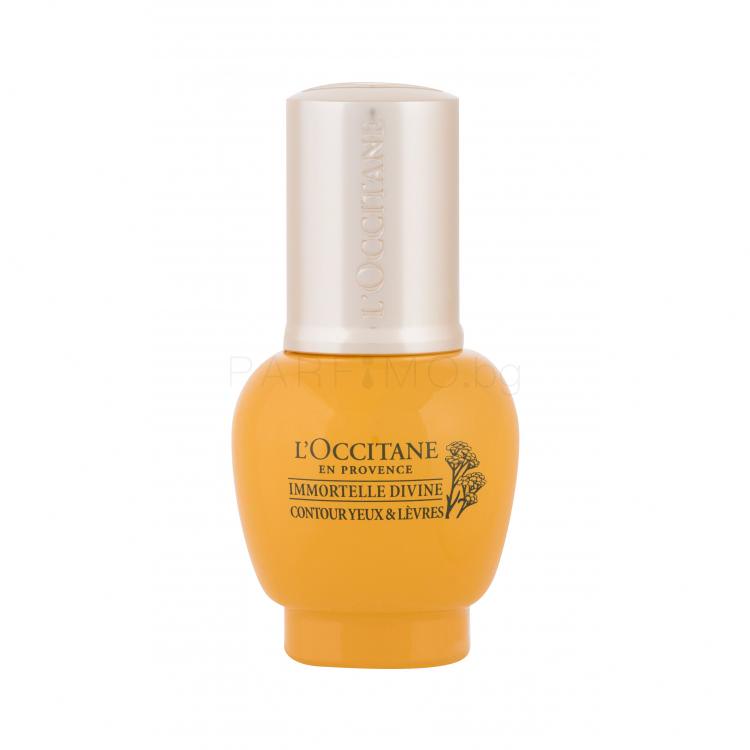 L&#039;Occitane Immortelle Divine Eye &amp; Lip Contour Околоочен гел за жени 15 ml