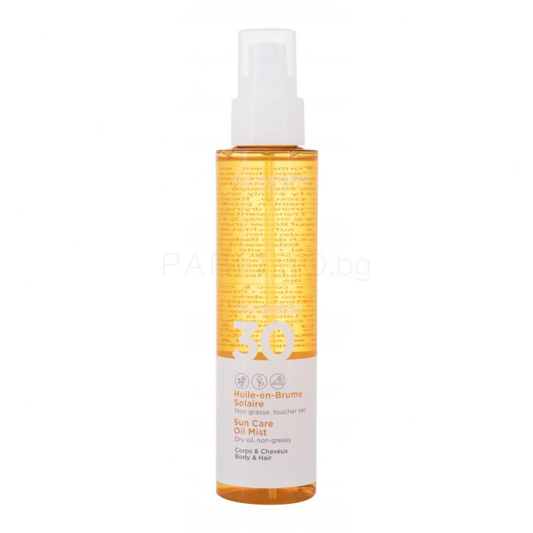 Clarins Sun Care Oil Mist SPF30 Слънцезащитна козметика за тяло за жени 150 ml