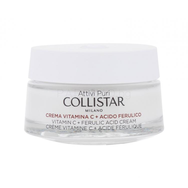 Collistar Pure Actives Vitamin C + Ferulic Acid Cream Дневен крем за лице за жени 50 ml