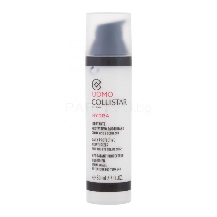 Collistar Uomo Hydra Daily Protective Moisturizer Face and Eye Cream Дневен крем за лице за мъже 80 ml