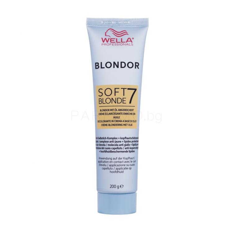 Wella Professionals Blondor Soft Blonde 7 Боя за коса за жени 200 g