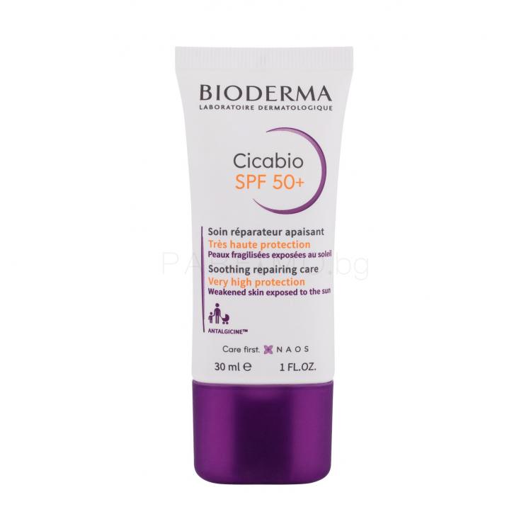 BIODERMA Cicabio Soothing Repairing Care SPF50+ Дневен крем за лице за жени 30 ml