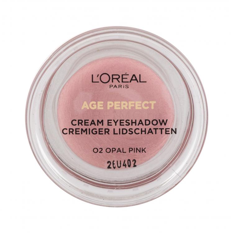 L&#039;Oréal Paris Age Perfect Cream Eyeshadow Сенки за очи за жени 4 ml Нюанс 02 Opal Pink