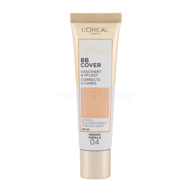 L&#039;Oréal Paris Age Perfect BB Cover BB крем за жени 30 ml Нюанс 04 Medium Vanilla