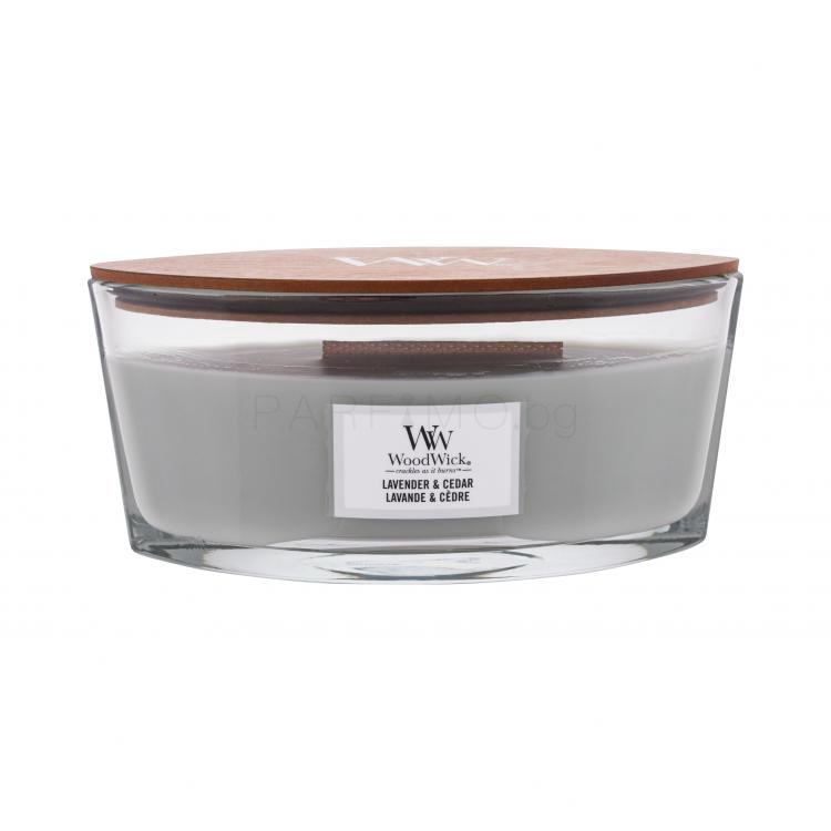 WoodWick Lavender &amp; Cedar Ароматна свещ 453,6 g