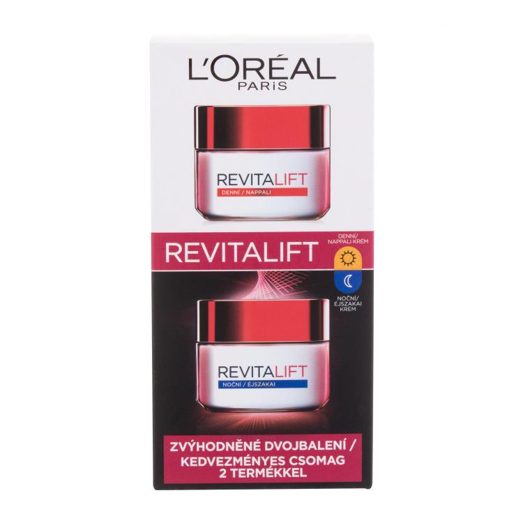 L&#039;Oréal Paris Revitalift Duo Set Подаръчен комплект дневен крем за лице Revitalift 50 ml + нощен крем за лице Revitalift 50 ml увредена кутия