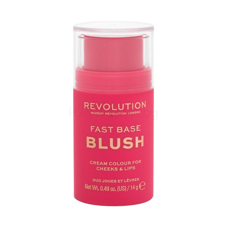 Makeup Revolution London Fast Base Blush Руж за жени 14 гр Нюанс Rose
