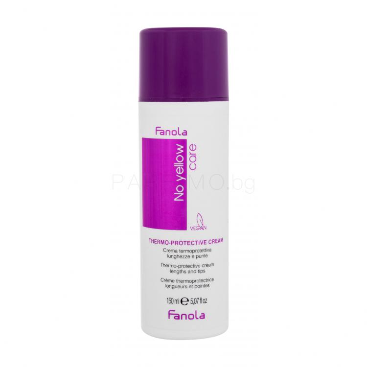 Fanola No Yellow Care Thermo-Protective Cream За термична обработка на косата за жени 150 ml