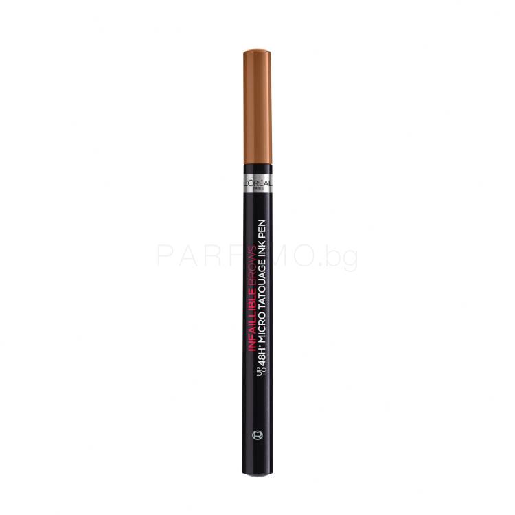 L&#039;Oréal Paris Infaillible Brows 48H Micro Tatouage Ink Pen Молив за вежди за жени 1 гр Нюанс 6.32 Auburn