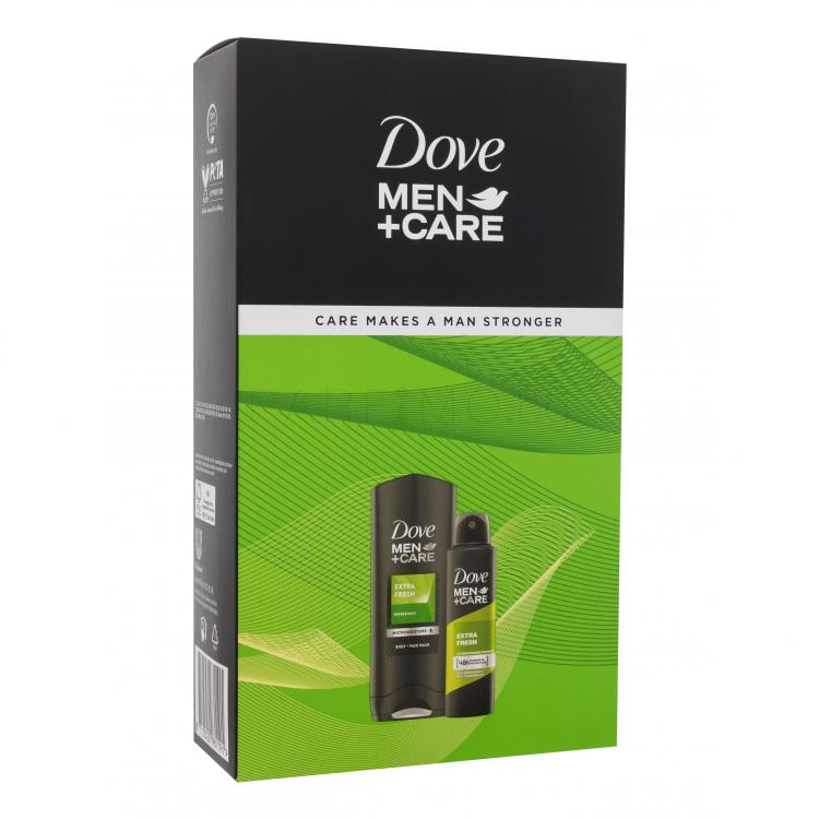 Dove Men + Care Extra Fresh Care Makes A Man Stronger Подаръчен комплект душ гел Men+Care Extra Fresh 400 ml + антиперспирант Men+Care Extra Fresh 150 ml