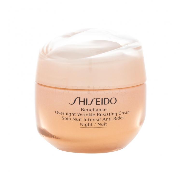 Shiseido Benefiance Overnight Wrinkle Resisting Cream Нощен крем за лице за жени 50 ml