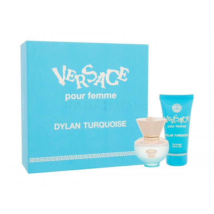 Versace Pour Femme Dylan Turquoise Подаръчен комплект EDT 30 ml + гел за тяло 50 ml