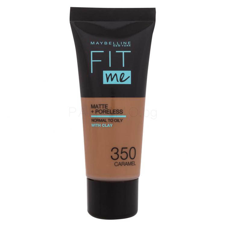 Maybelline Fit Me! Matte + Poreless Фон дьо тен за жени 30 ml Нюанс 350 Caramel