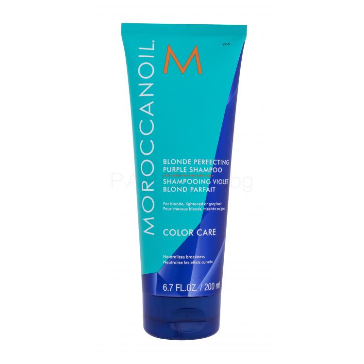 Moroccanoil Color Care Blonde Perfecting Purple Shampoo Шампоан за жени 200 ml