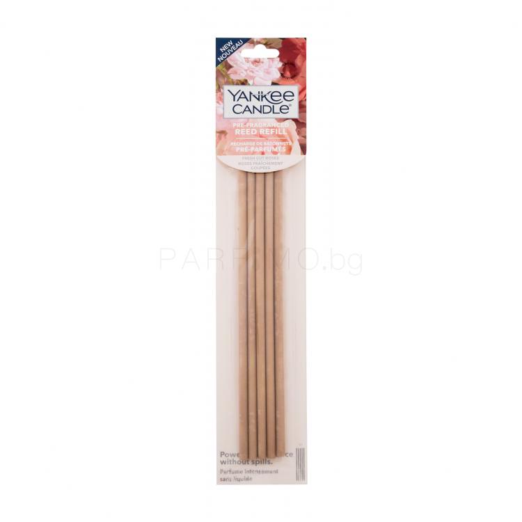 Yankee Candle Fresh Cut Roses Pre-Fragranced Reed Refill Ароматизатори за дома и дифузери 5 бр