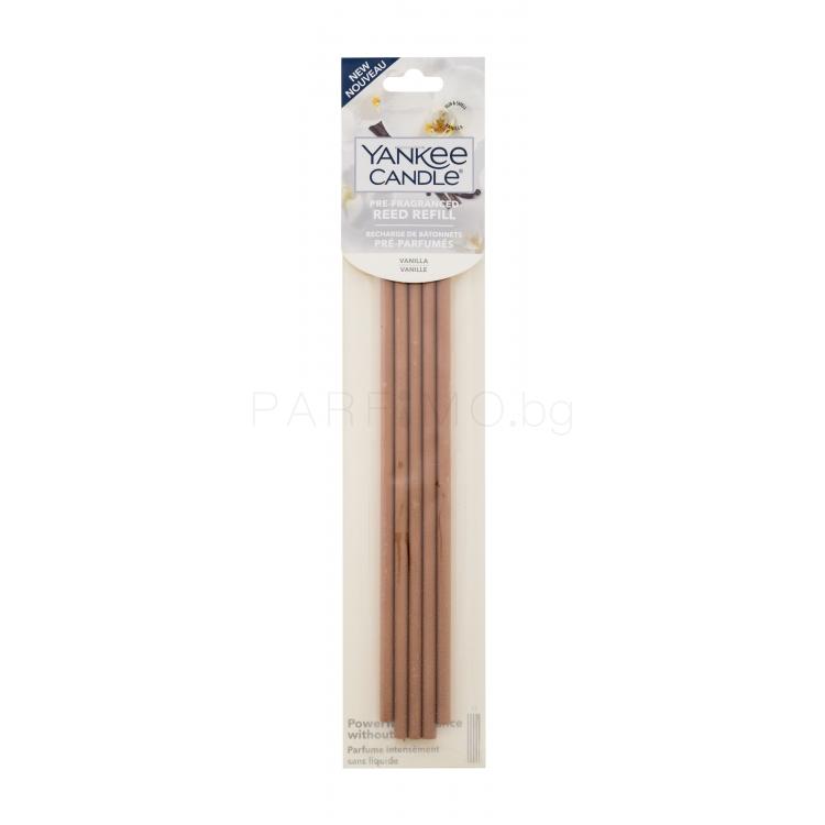 Yankee Candle Vanilla Pre-Fragranced Reed Refill Ароматизатори за дома и дифузери 5 бр