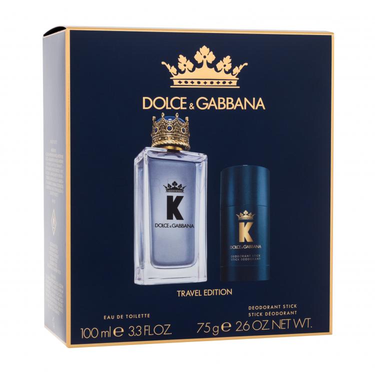 Dolce&amp;Gabbana K Travel Edition Подаръчен комплект EDT 100 ml + део стик 75 g