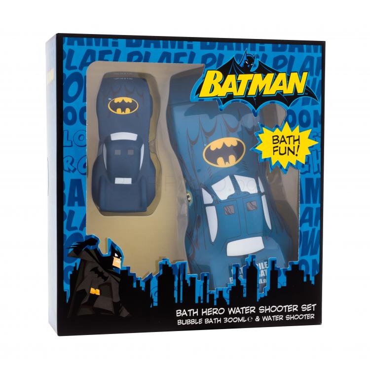 DC Comics Batman Bath Hero Water Shooter Set Подаръчен комплект пяна за вана 300 ml + воден пистолет 1 бр