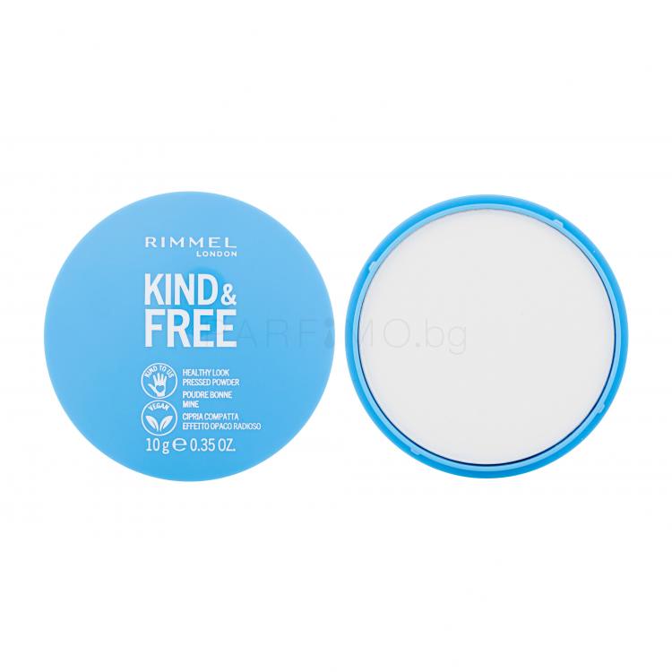 Rimmel London Kind &amp; Free Healthy Look Pressed Powder Пудра за жени 10 g Нюанс 01 Translucent