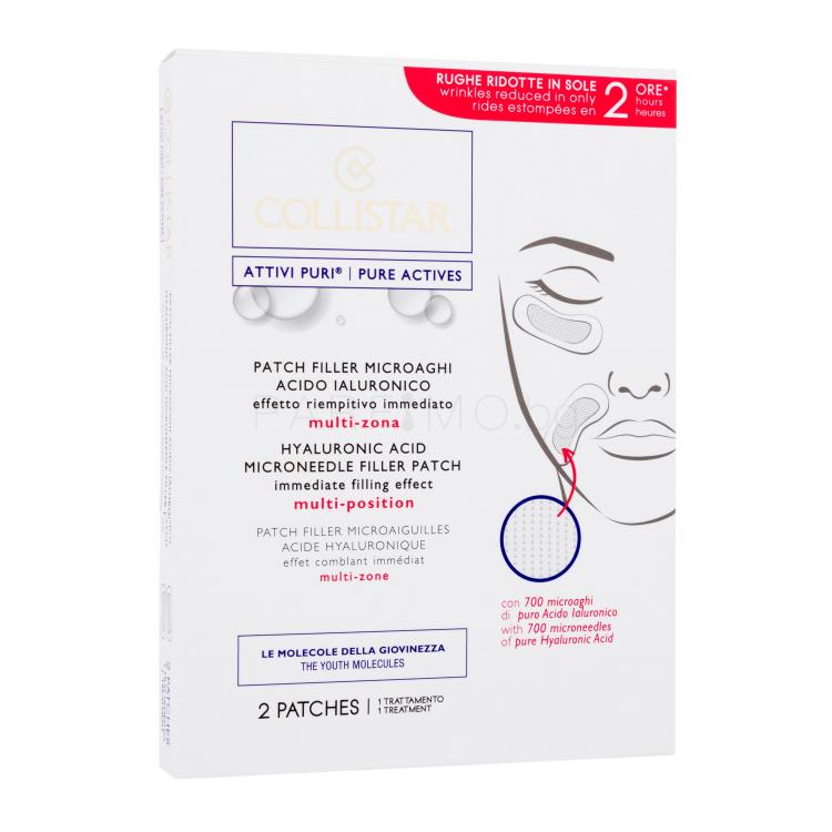 Collistar Pure Actives Hyaluronic Acid Filler Patch Маска за лице за жени 2 бр