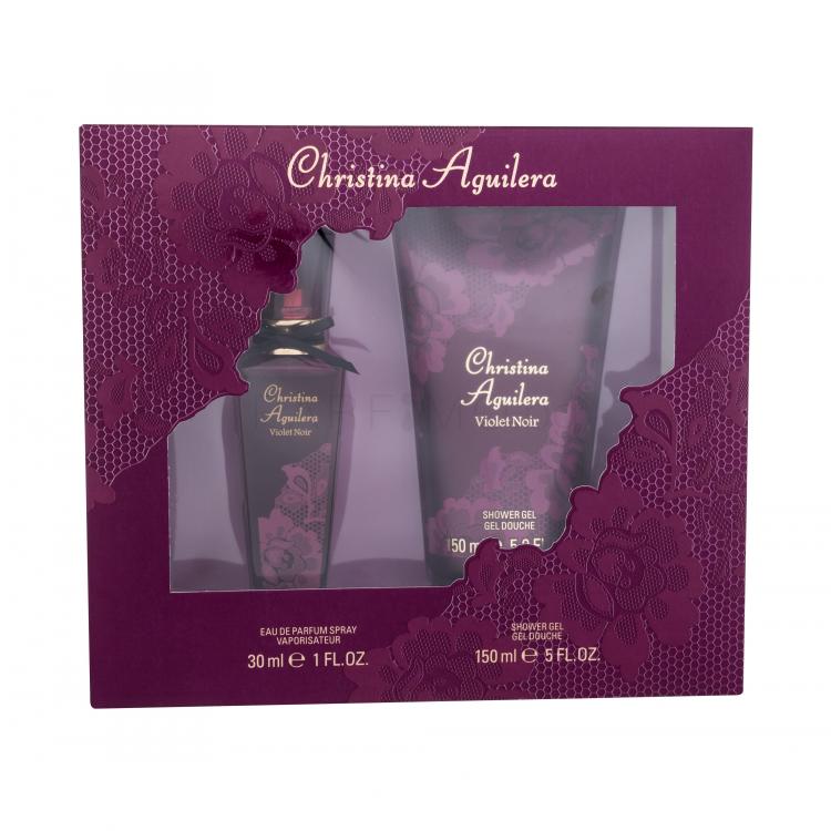 Christina Aguilera Violet Noir Подаръчен комплект EDP 30 ml + душ гел 150 ml