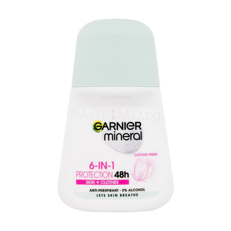 Garnier Mineral Protection 6-in-1 Cotton Fresh 48h Антиперспирант за жени 50 ml