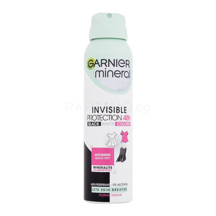 Garnier Mineral Invisible Protection Floral Touch 48h Антиперспирант за жени 150 ml