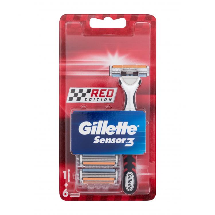 Gillette Sensor3 Red Edition Самобръсначка за мъже Комплект