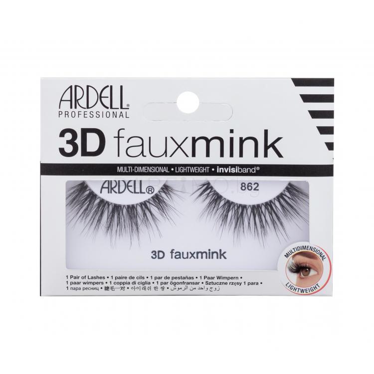 Ardell 3D Faux Mink 862 Изкуствени мигли за жени 1 бр Нюанс Black