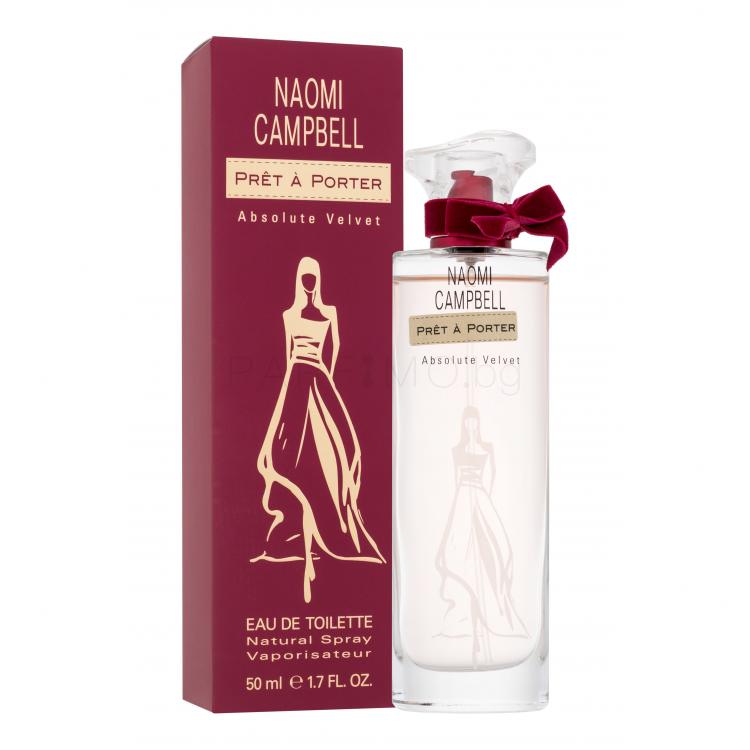 Naomi Campbell Prêt à Porter Absolute Velvet Eau de Toilette за жени 50 ml