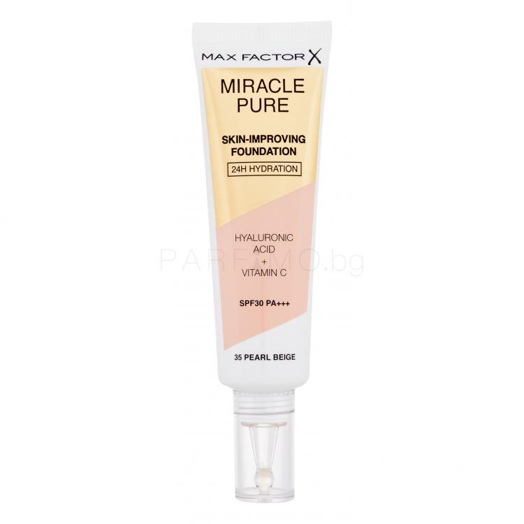Max Factor Miracle Pure Skin-Improving Foundation SPF30 Фон дьо тен за жени 30 ml Нюанс 35 Pearl Beige