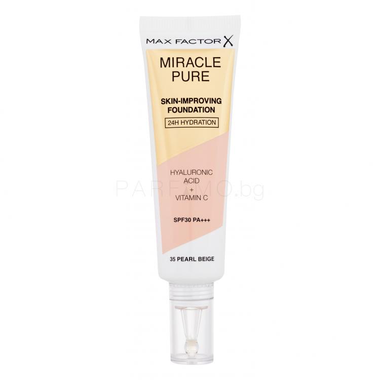 Max Factor Miracle Pure Skin-Improving Foundation SPF30 Фон дьо тен за жени 30 ml Нюанс 35 Pearl Beige