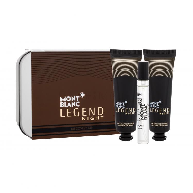 Montblanc Legend Night Подаръчен комплект EDP 7,5 ml + балсам за след бръснене 30 ml + душ гел 30 ml