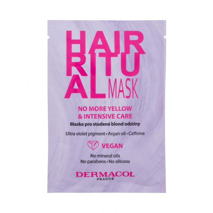 Dermacol Hair Ritual No More Yellow Mask Маска за коса за жени 15 ml