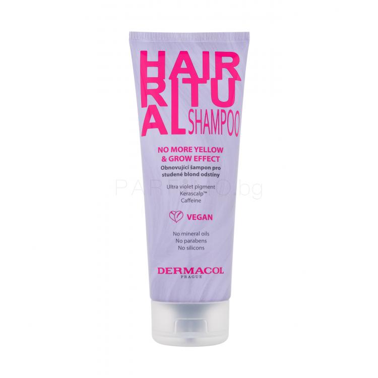 Dermacol Hair Ritual No More Yellow &amp; Grow Shampoo Шампоан за жени 250 ml