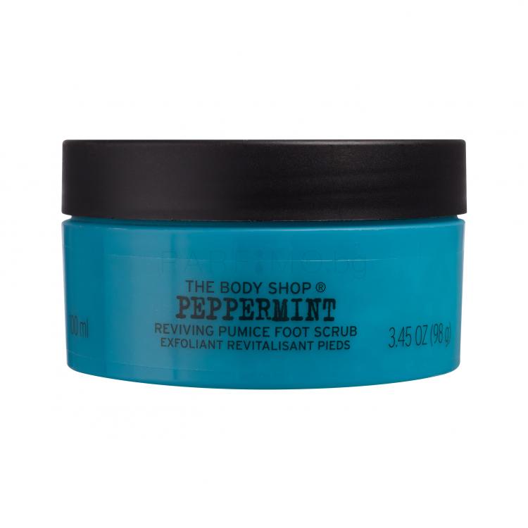 The Body Shop Peppermint Reviving Pumice Foot Scrub Ексфолиант за тяло за жени 100 ml