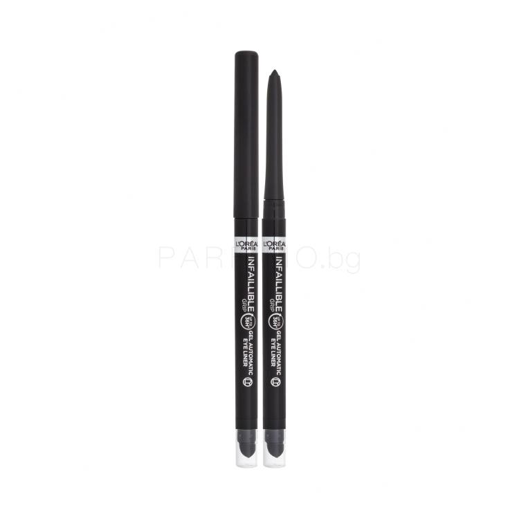 L&#039;Oréal Paris Infaillible Grip 36H Gel Automatic Eye Liner Молив за очи за жени 1,2 g Нюанс 001 Intense Black