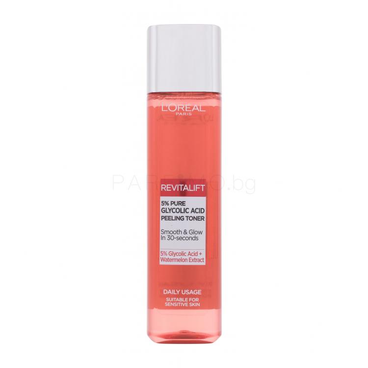 L&#039;Oréal Paris Revitalift 5% Pure Glycolic Acid Peeling Toner Лосион за лице за жени 180 ml
