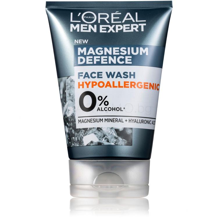 L&#039;Oréal Paris Men Expert Magnesium Defence Face Wash Почистващ гел за мъже 100 ml