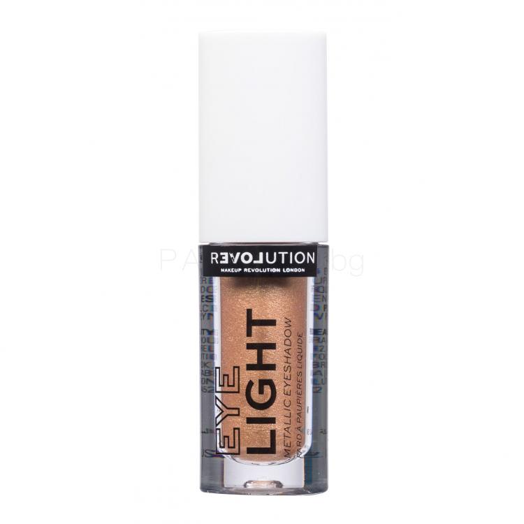 Revolution Relove Eye Light Metallic Eyeshadow Сенки за очи за жени 1,9 ml Нюанс Light Up