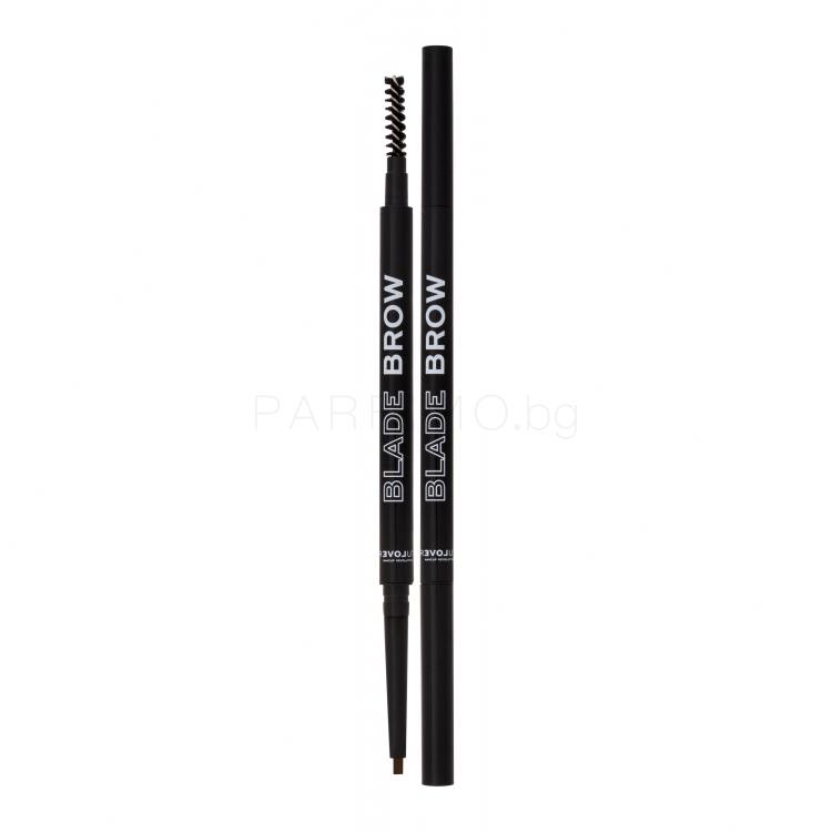 Revolution Relove Blade Brow Молив за вежди за жени 0,1 g Нюанс Dark Brown
