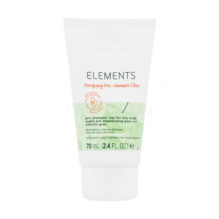 Wella Professionals Elements Purifying Pre-Shampoo Clay Маска за коса за жени 70 ml