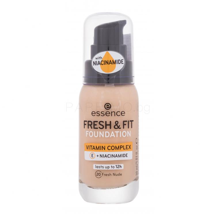 Essence Fresh &amp; Fit Фон дьо тен за жени 30 ml Нюанс 20 Fresh Nude