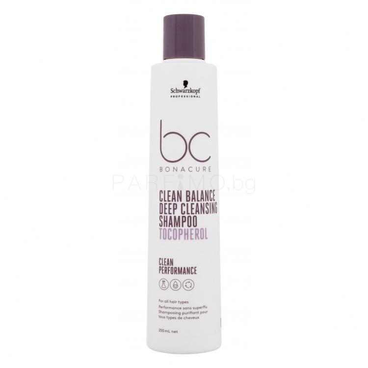 Schwarzkopf Professional BC Bonacure Clean Balance Tocopherol Shampoo Шампоан за жени 250 ml