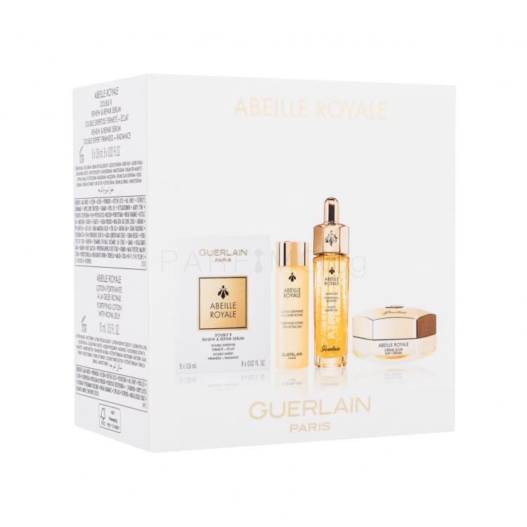 Guerlain Abeille Royale Подаръчен комплект дневен крем за лице Abeille Royale Day Cream 15 ml + маслен серум за лице Abeille Royale Advanced Youth Watery Oil 15 ml + лосион за лице Abeille Royale Fortifying Lotion 15 ml + серум за лице Abeille Royale Renew &amp; Repair Serum 8 x 0,6 ml