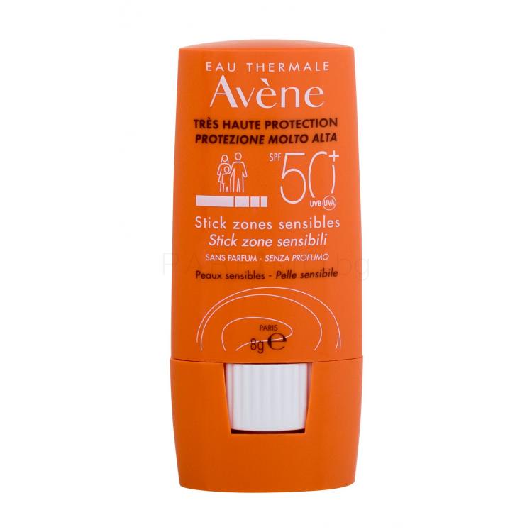 Avene Stick Zones Sensibles SPF 50+ Слънцезащитна козметика за тяло 8 g