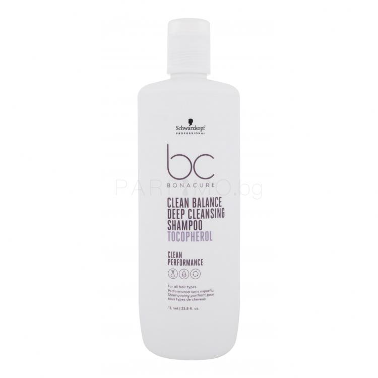 Schwarzkopf Professional BC Bonacure Clean Balance Tocopherol Shampoo Шампоан за жени 1000 ml