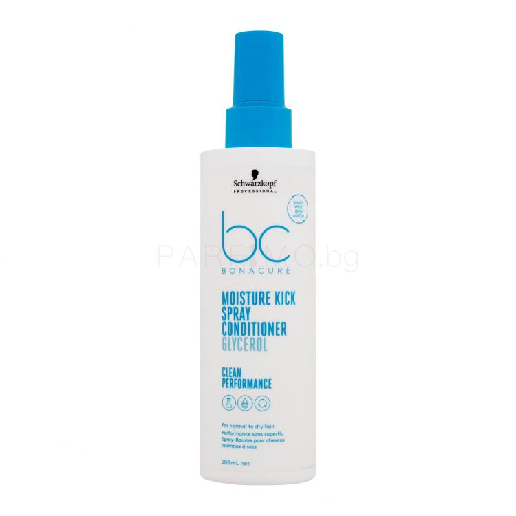 Schwarzkopf Professional BC Bonacure Moisture Kick Spray Conditioner Glycerol Балсам за коса за жени 200 ml