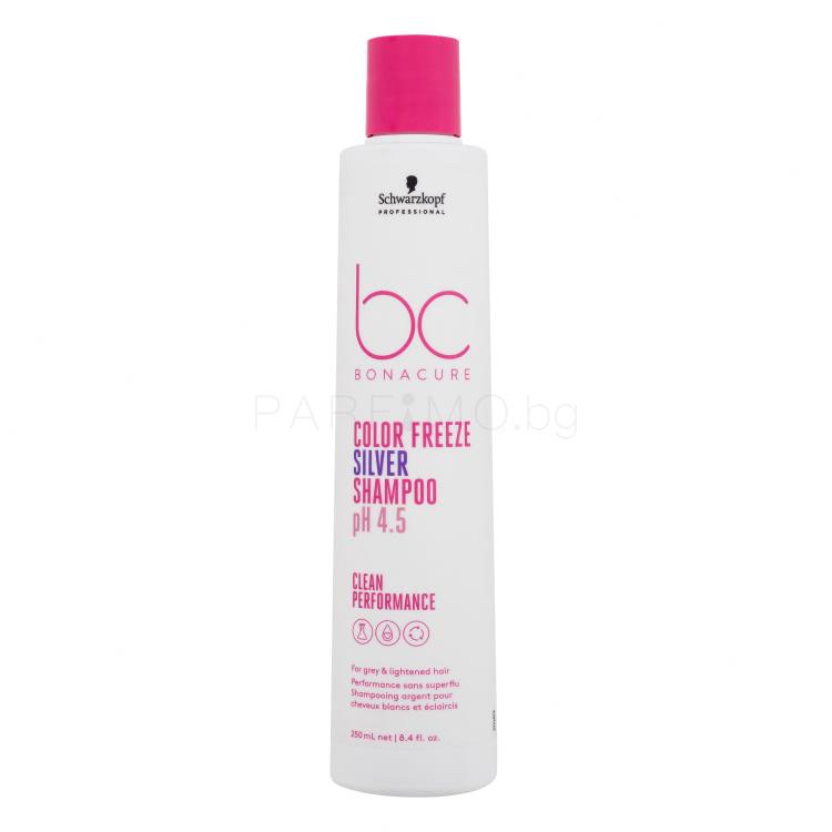 Schwarzkopf Professional BC Bonacure Color Freeze pH 4.5 Silver Shampoo Шампоан за жени 250 ml